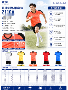 青准 2110 足球训练服套装