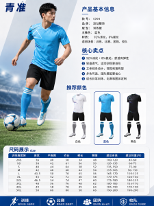 青准 5704 足球训练服套装