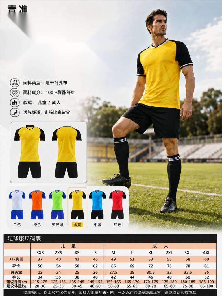 青准 6920 足球训练服套装 图 1